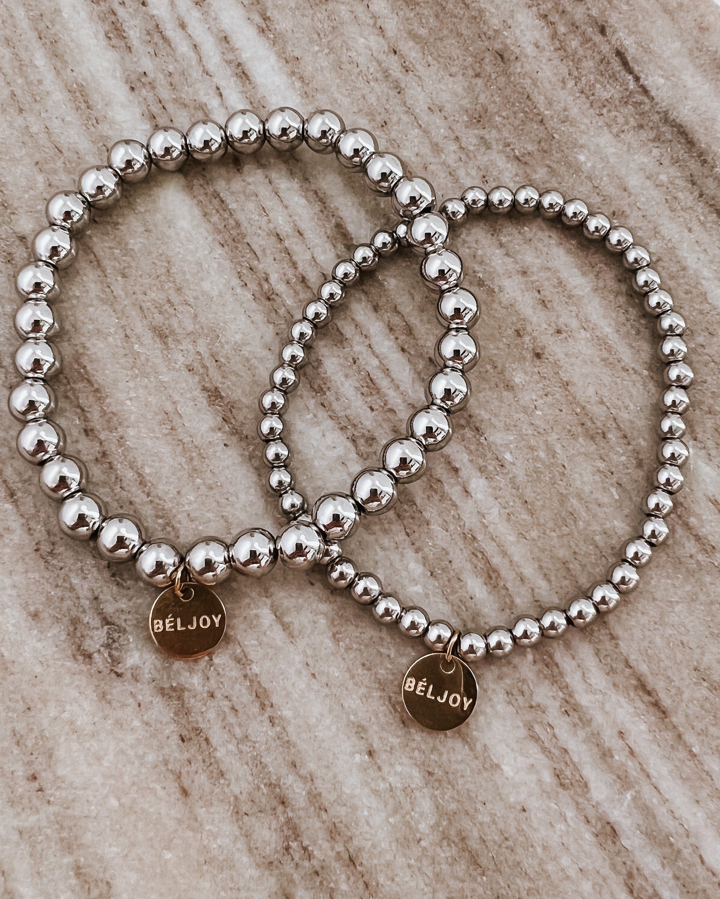 Billy Silver Bead Bracelet || Choose Style
