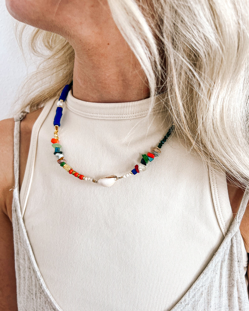 Lizzy Beaded Shell Necklace