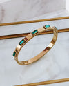 Belinda Gold Emerald Jewel Bracelet