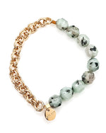 Brix Bead + Chain Bracelet || Choose Color