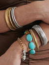 Baia Thin Coil Bangle Bracelet || Choose Color