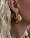 Evangeline Diamond Crystal Hoop Earrings