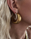 Enoch Matte Gold Earrings || Choose Size