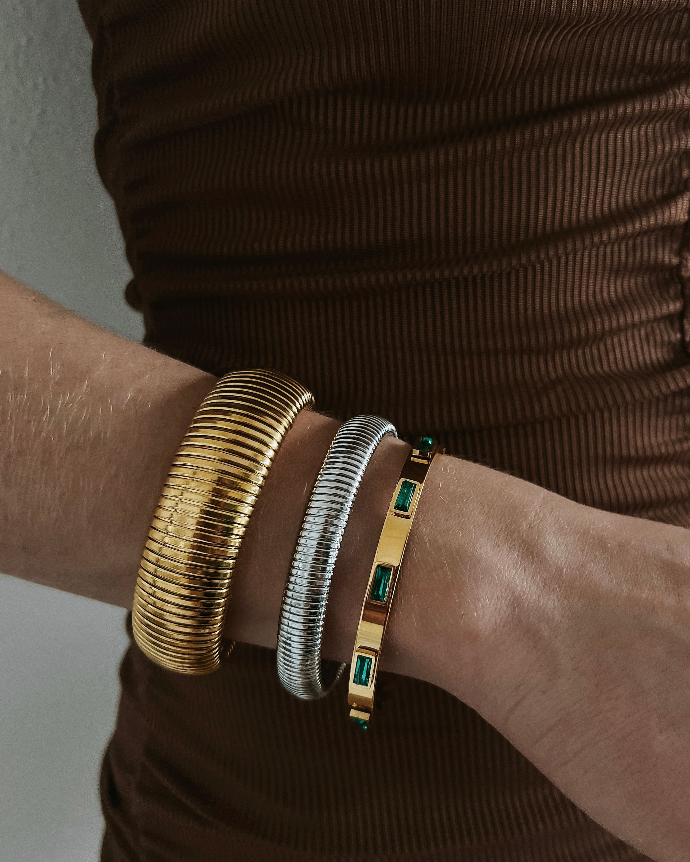 Belinda Gold Jewel Bracelet || Choose Color