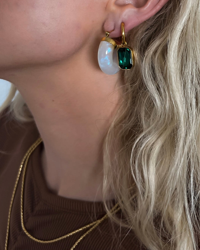 Ellbelle Chunky Acrylic Earring Hoops || Choose Color