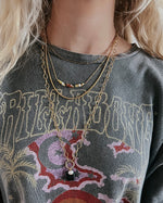 Jaylene Long Charm Necklace || Choose Color