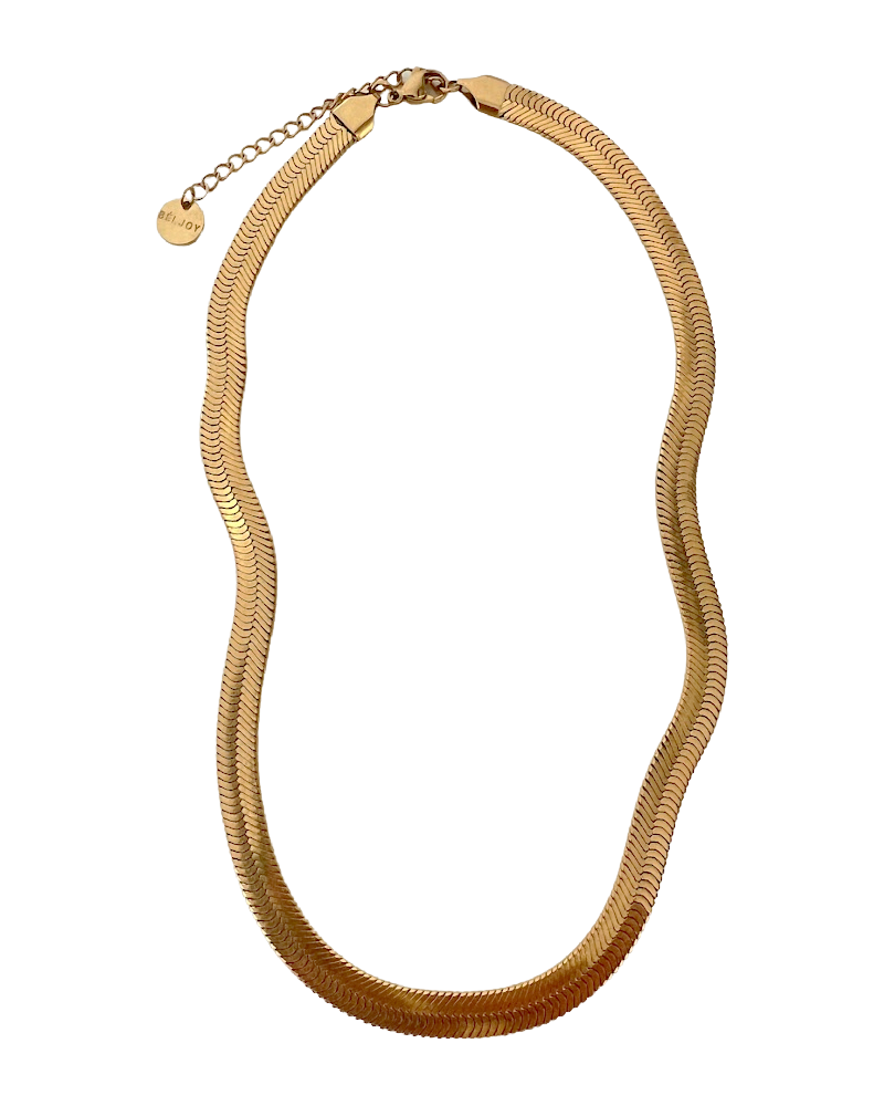 Thick 2025 herringbone necklace