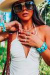 Ria Turquoise Stone Gold Ring