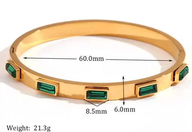 Belinda Gold Jewel Bracelet || Choose Color