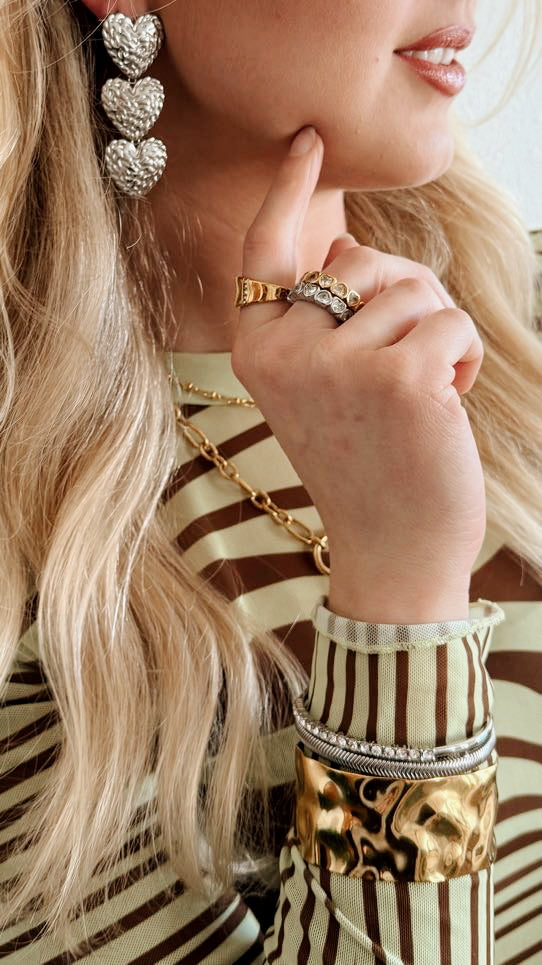 Rynlee Crystal Heart Ring