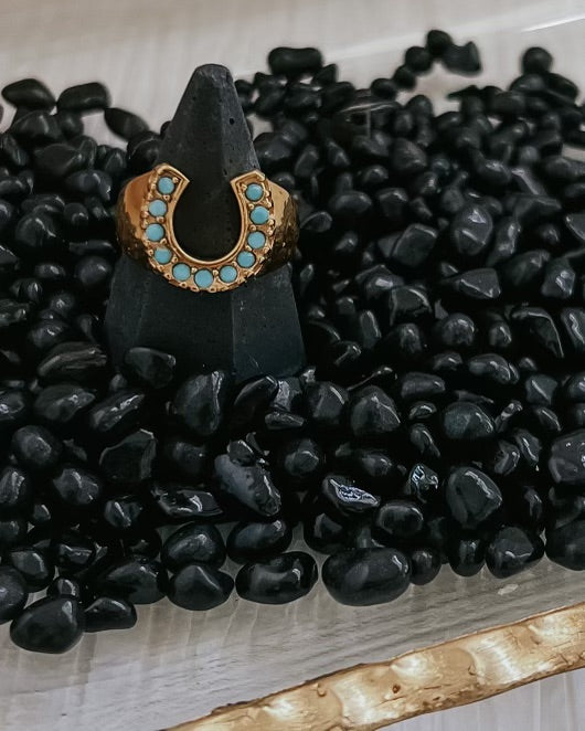 Relvi Horseshoe Ring || Choose Color