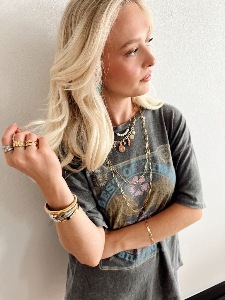 Mercer Long Diamond Link Chain Necklace || Choose Style