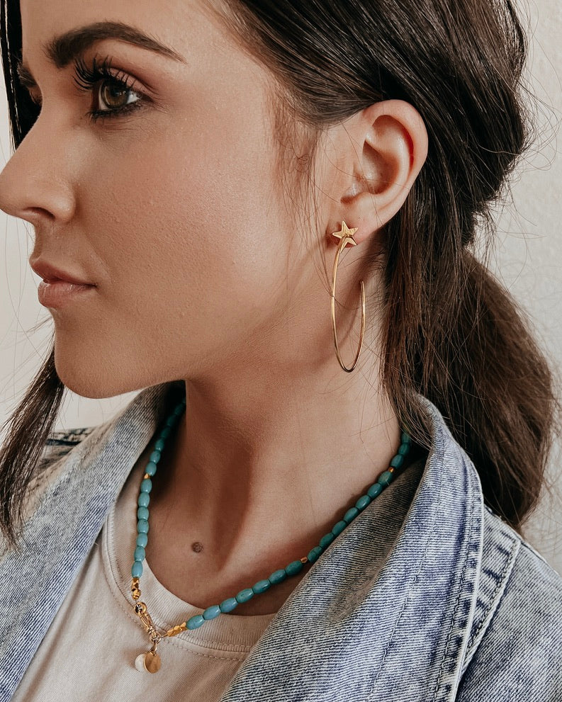 Efrin Star Stud Hoops