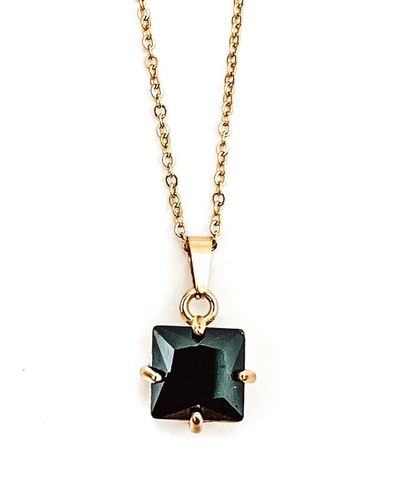 Patricia Crystal Necklace || Choose Color