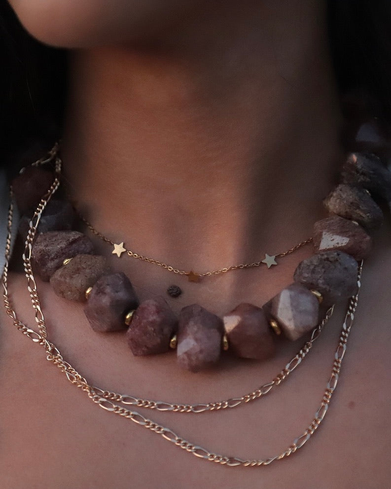 Kora Stone Bougie Necklace