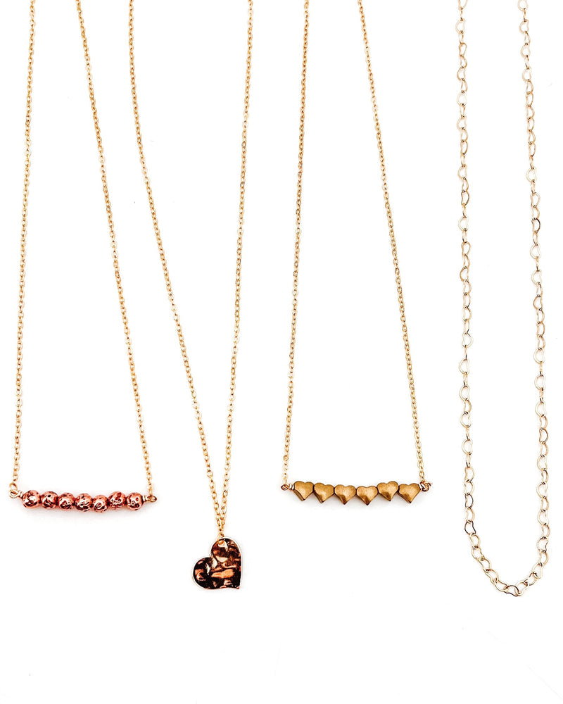 Heart Dainty Necklace Collection || Choose Style