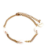Blinny Cuban Chain Pearl Bracelet || Choose Style