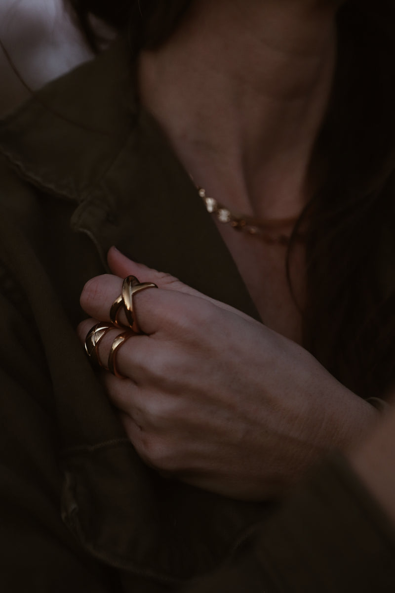 Rannon Criss Cross Adjustable Ring