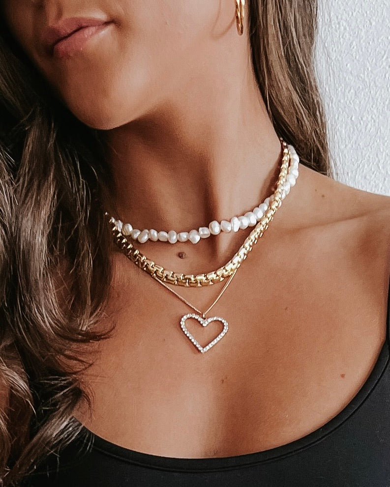Karli Snake Bone Chain Necklace