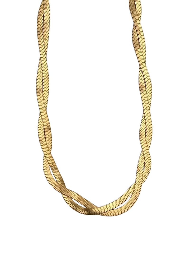Lyrina Twisted Herringbone Necklace