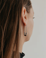 Exon Safety Pin Earrings || Choose Color
