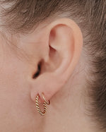 Elam Twist Hoop Earrings || Choose Color