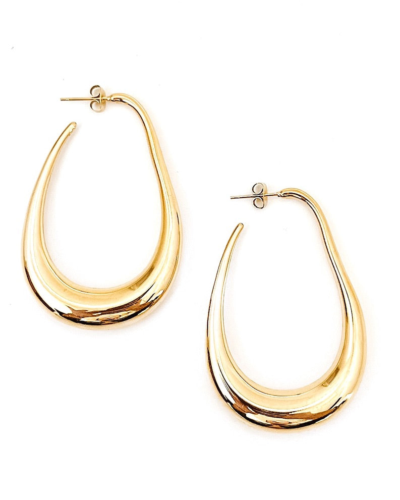 Edfina Large Hoop Earrings || Choose Color