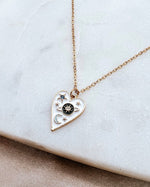 Swoon Crystal Star Heart Necklace