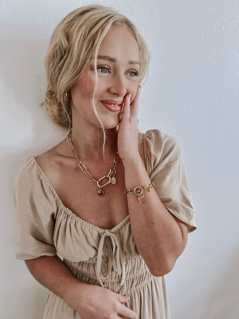 Jolie Charm Necklace & Bracelet