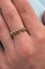 Remarkable Mama Adjustable Gold Waterproof Ring