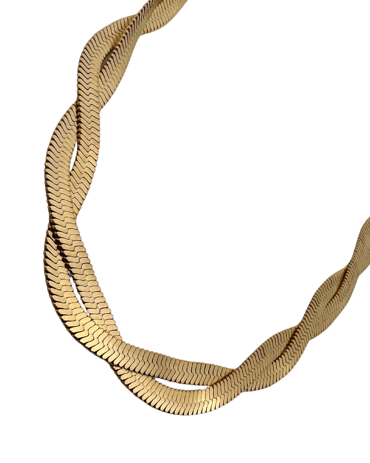 Lyrina Twisted Herringbone Necklace