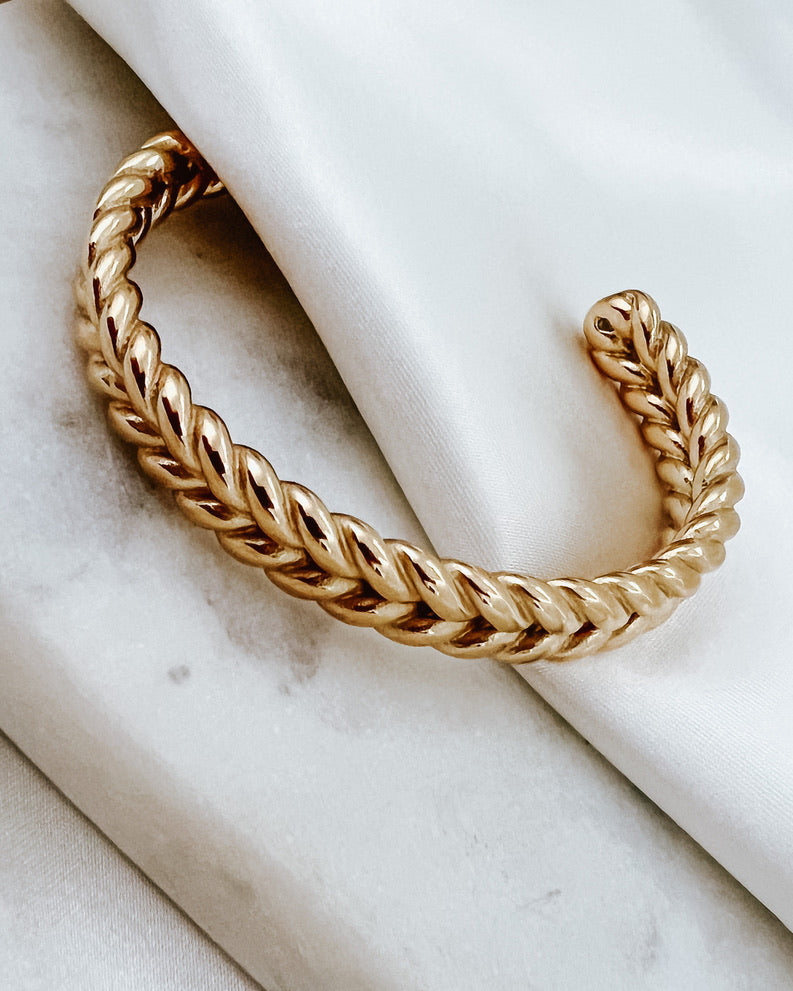 Brandy Gold Cuff Bracelet