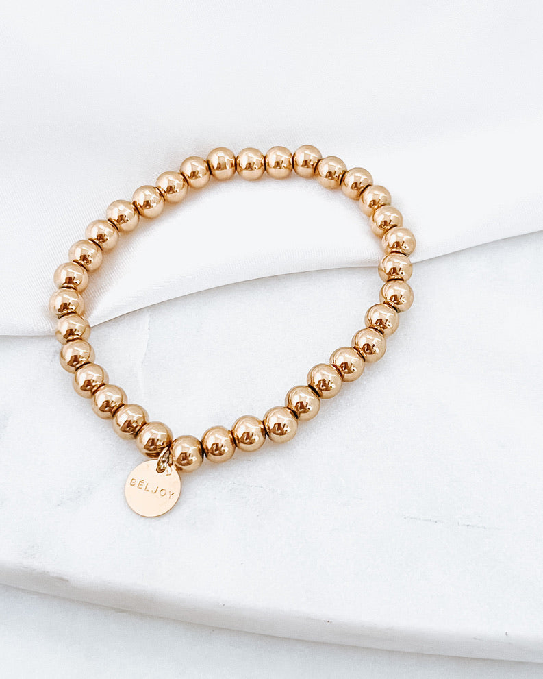 Billy Gold Bead Bracelet || Choose Style