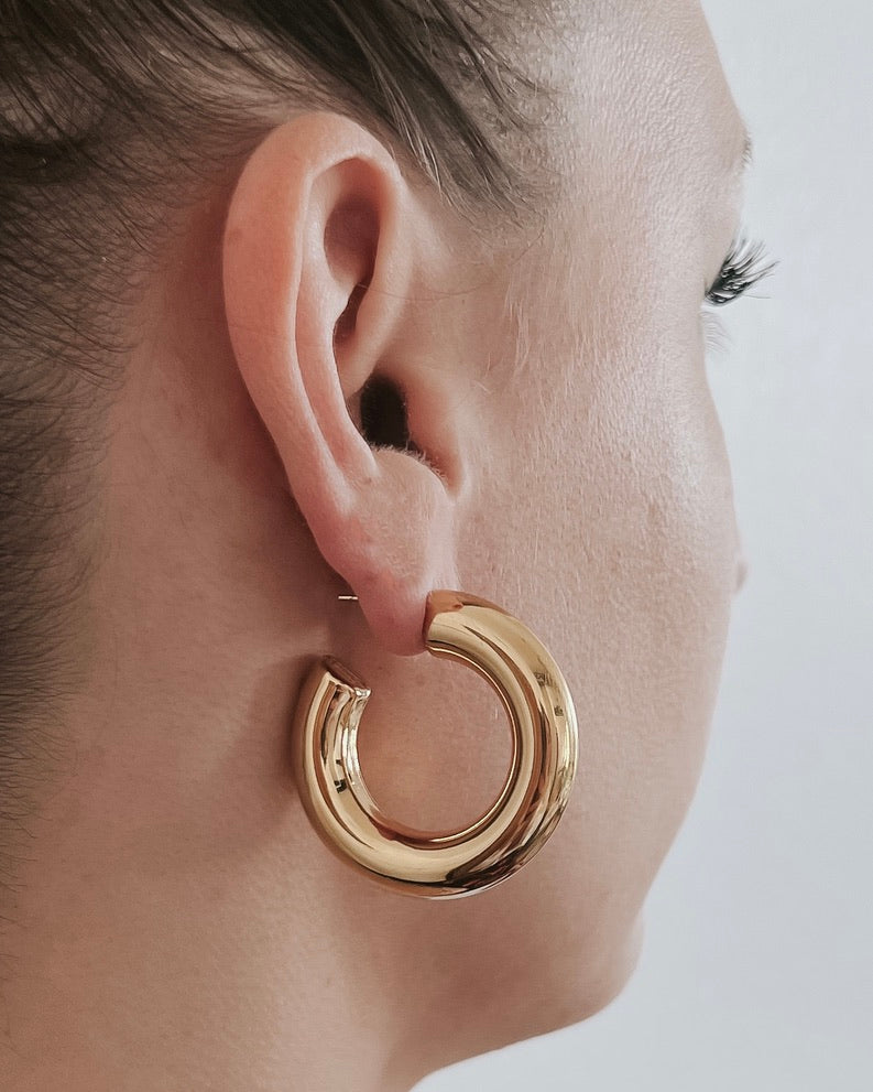 Efa Gold Hoop Earrings