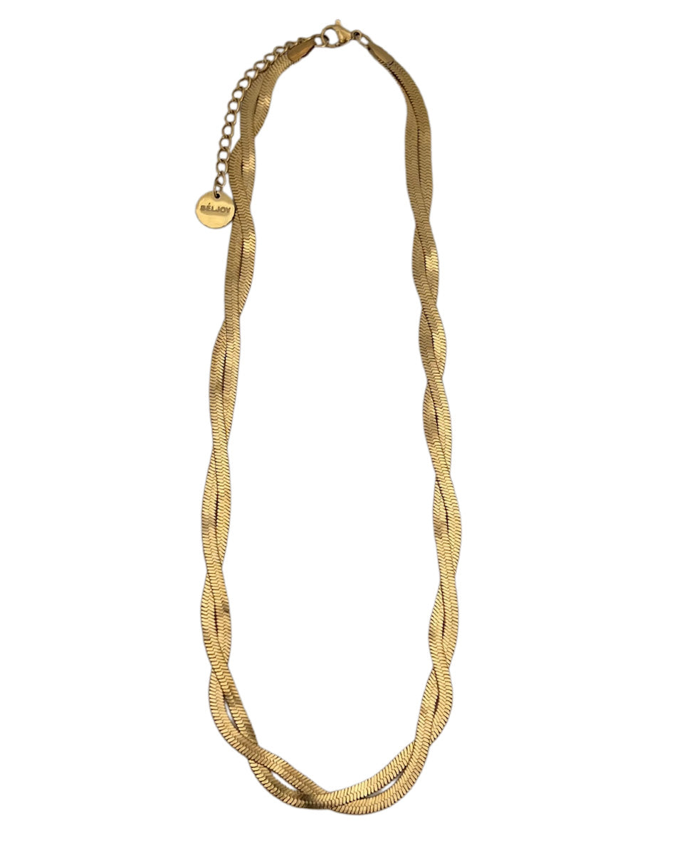 Lyrina Twisted Herringbone Necklace