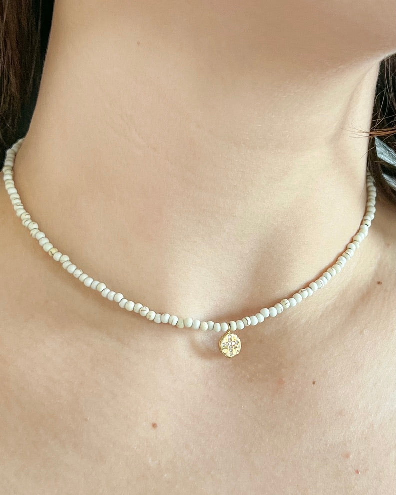 Ada Crystal Cross Necklace