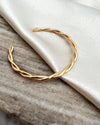 Brittany Twisted Gold Cuff Bracelet