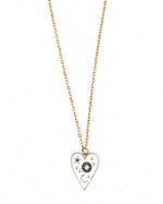 Swoon Crystal Star Heart Necklace