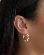 Empanda Pearl Hoop Earrings