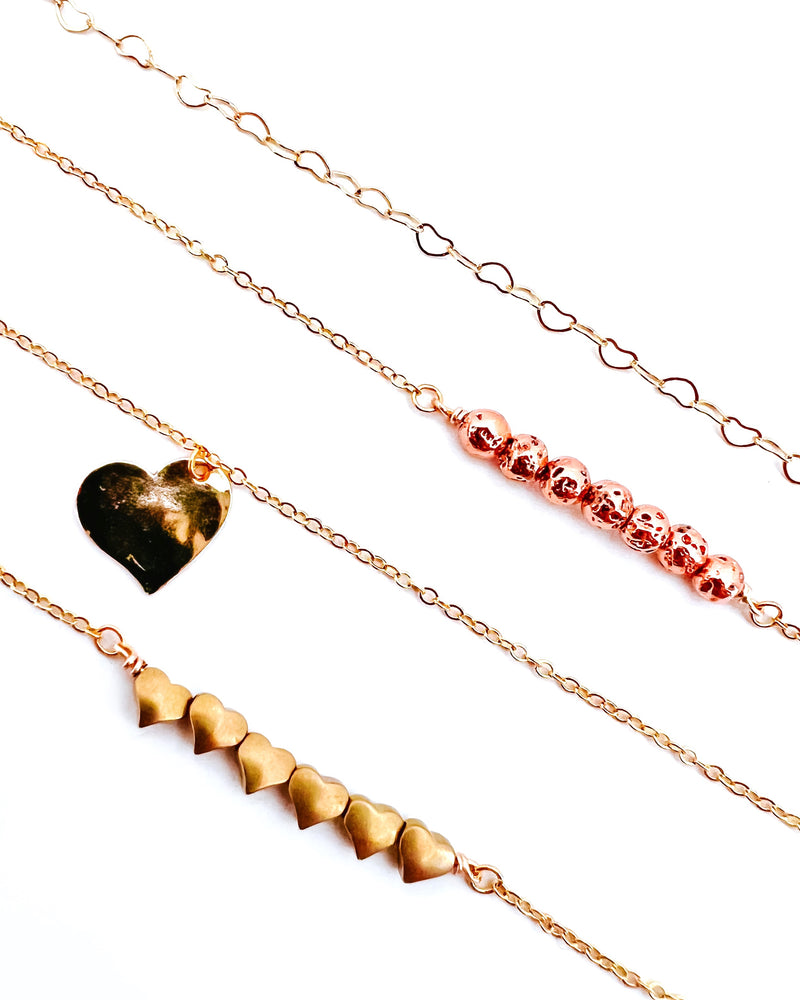 Heart Dainty Necklace Collection || Choose Style