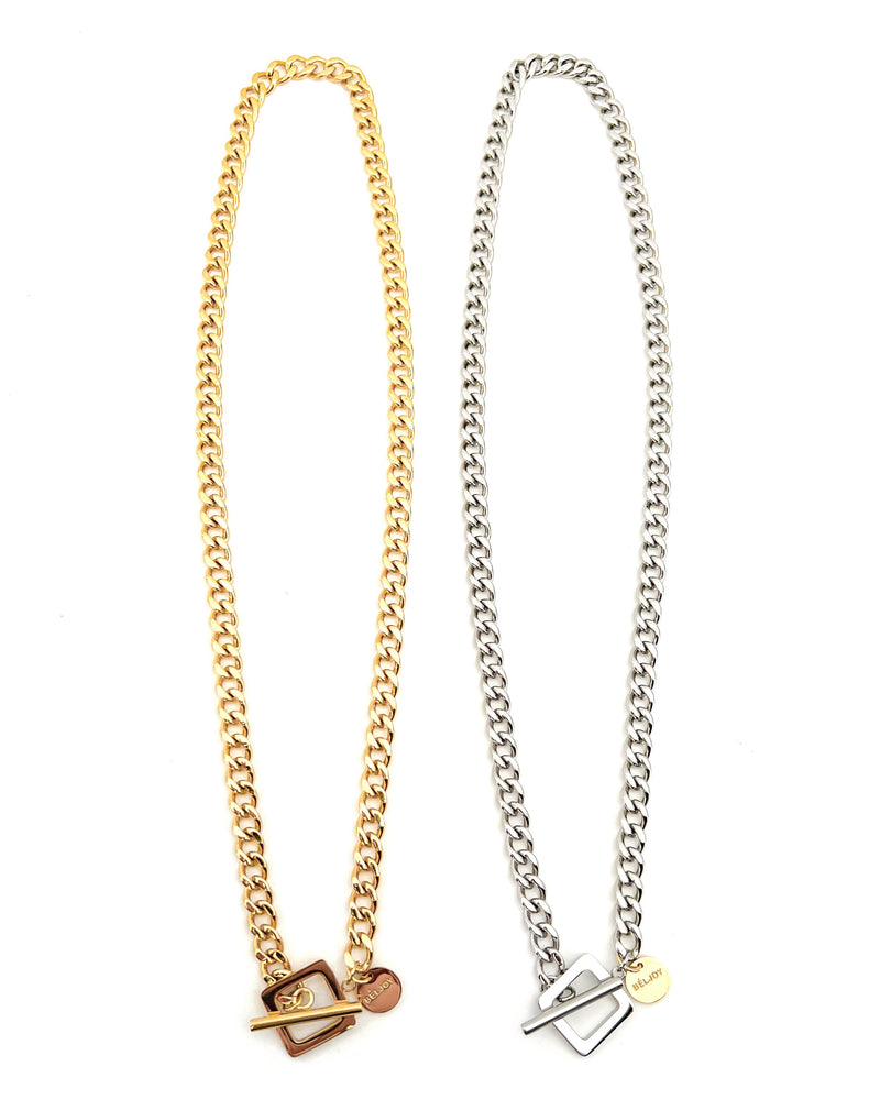 Maeve Cuban Chain Necklace || Choose Color