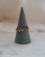 Remarkable Mama Adjustable Gold Waterproof Ring