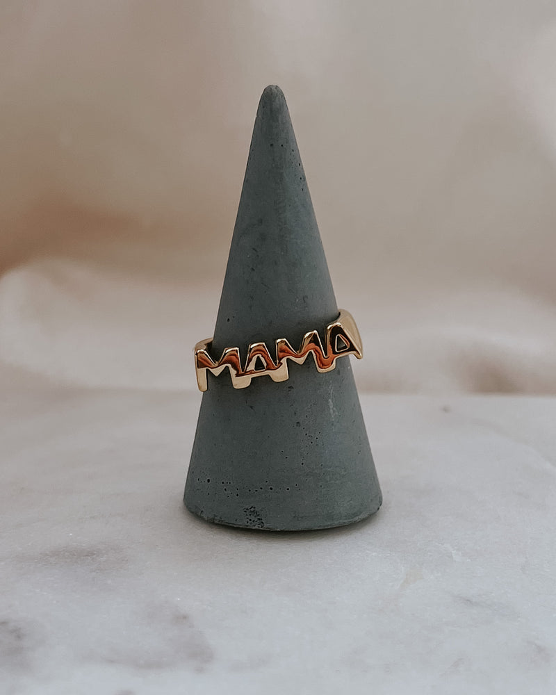 Remarkable Mama Adjustable Gold Waterproof Ring
