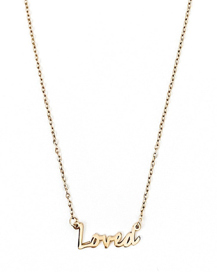 So Loved Word Necklace