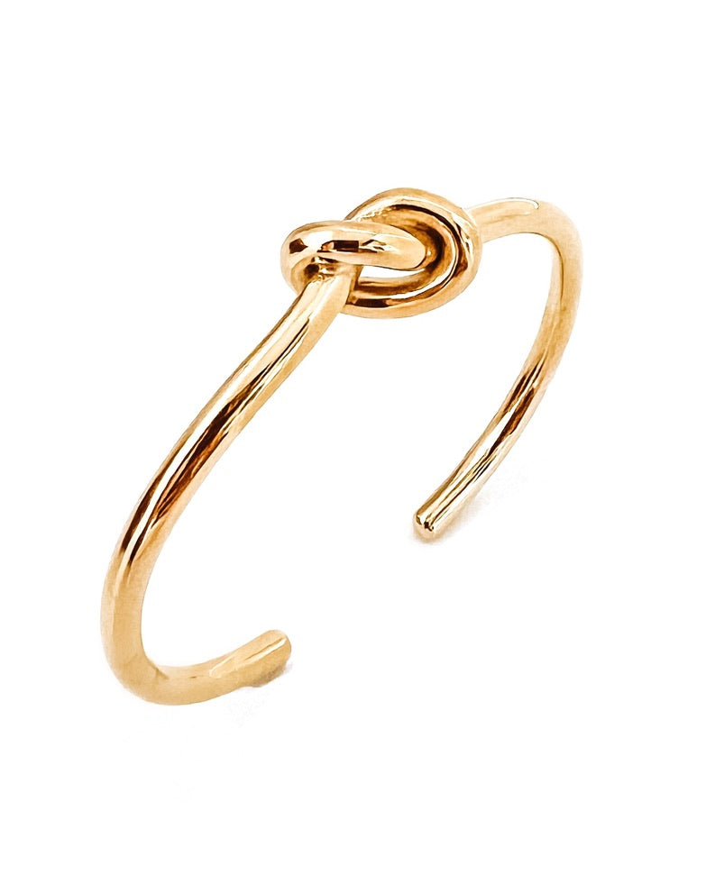 Brycen Gold Knot Cuff Bracelet
