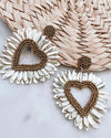 Enchanted Beaded Heart Earrings
