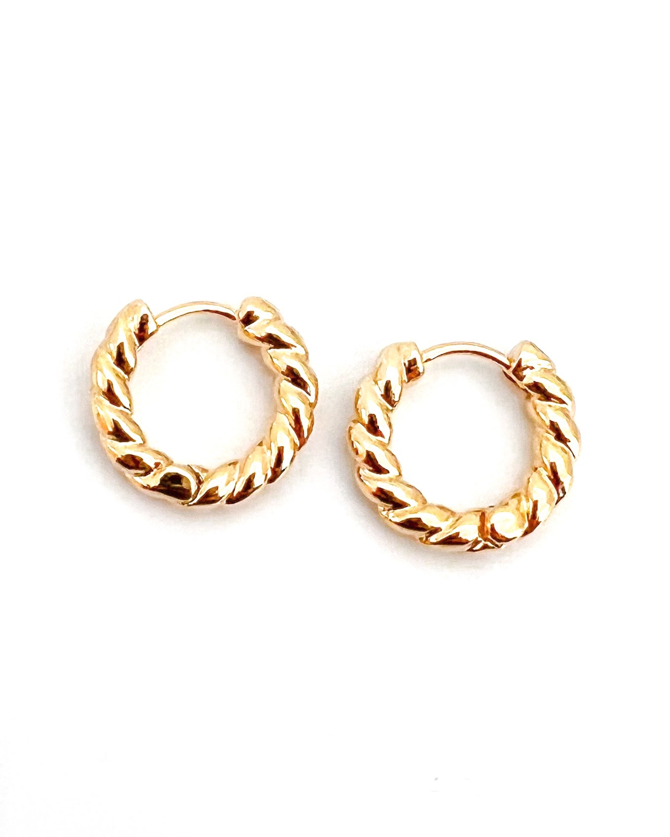 Eunice Twisted Hoop Earrings || Choose Color