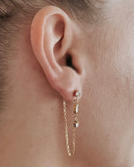 Elison Diamond Chain Stud Earrings