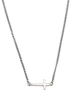Sarah Silver Cross Necklace