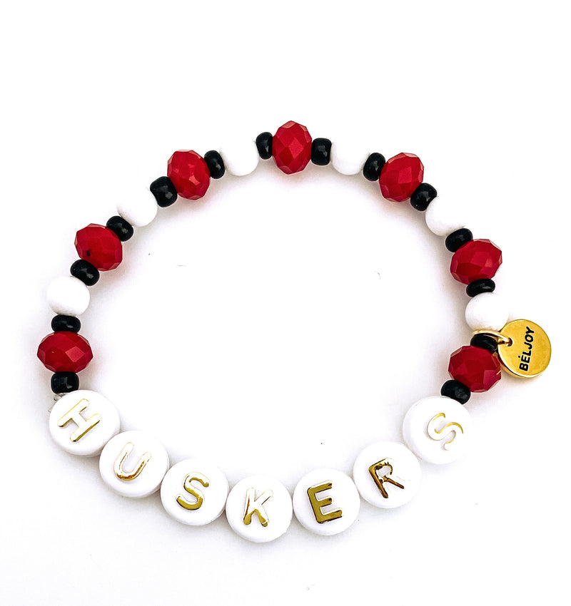Custom School/Team/Name Letter Bracelet